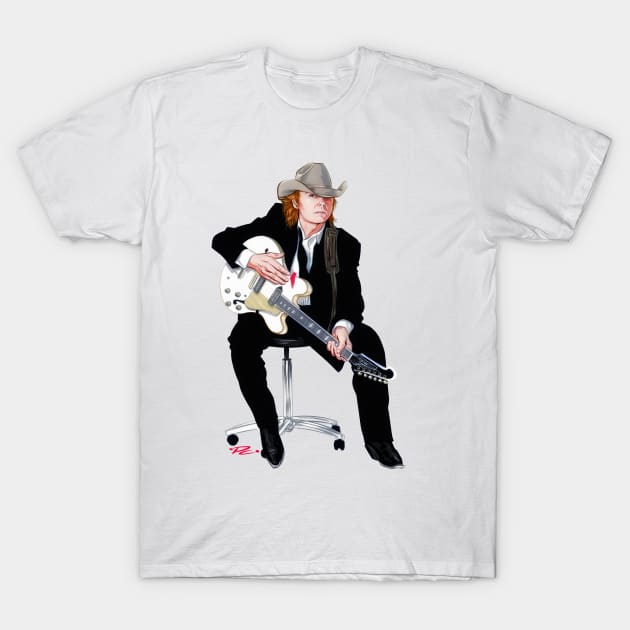 Dwight Yoakam - An illustration by Paul Cemmick T-Shirt by PLAYDIGITAL2020